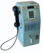 Tel�fono celular p�blico monedero blindado